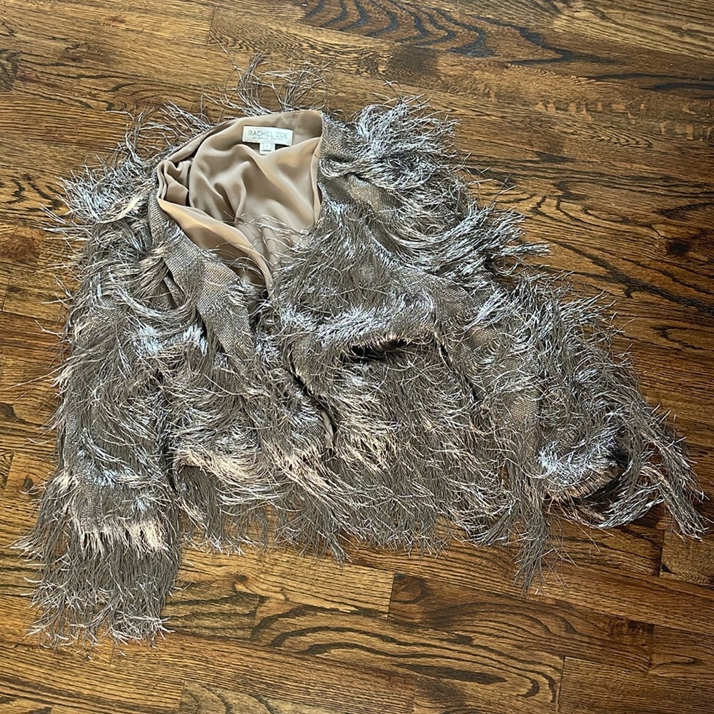 Rachel Zoe swing jacket (metallic color) in excellent condition!